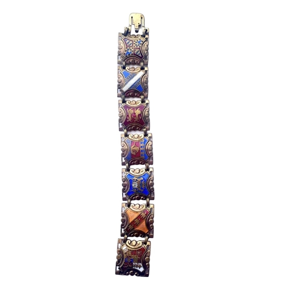 WWII-Era French Provincial Enamel Bracelet